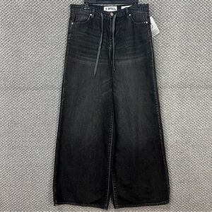 TCL Black Wide Leg Flare Jeans High-Rise